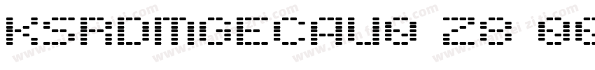 KSRDMGECAU0 28 00字体转换